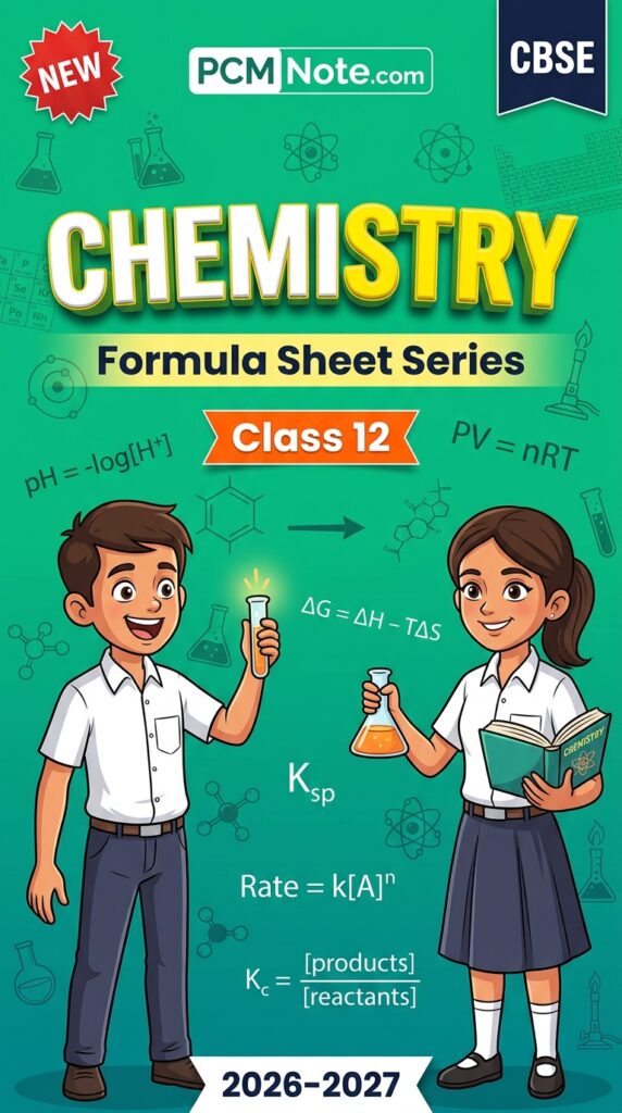 Chemistry formula sheet book cover