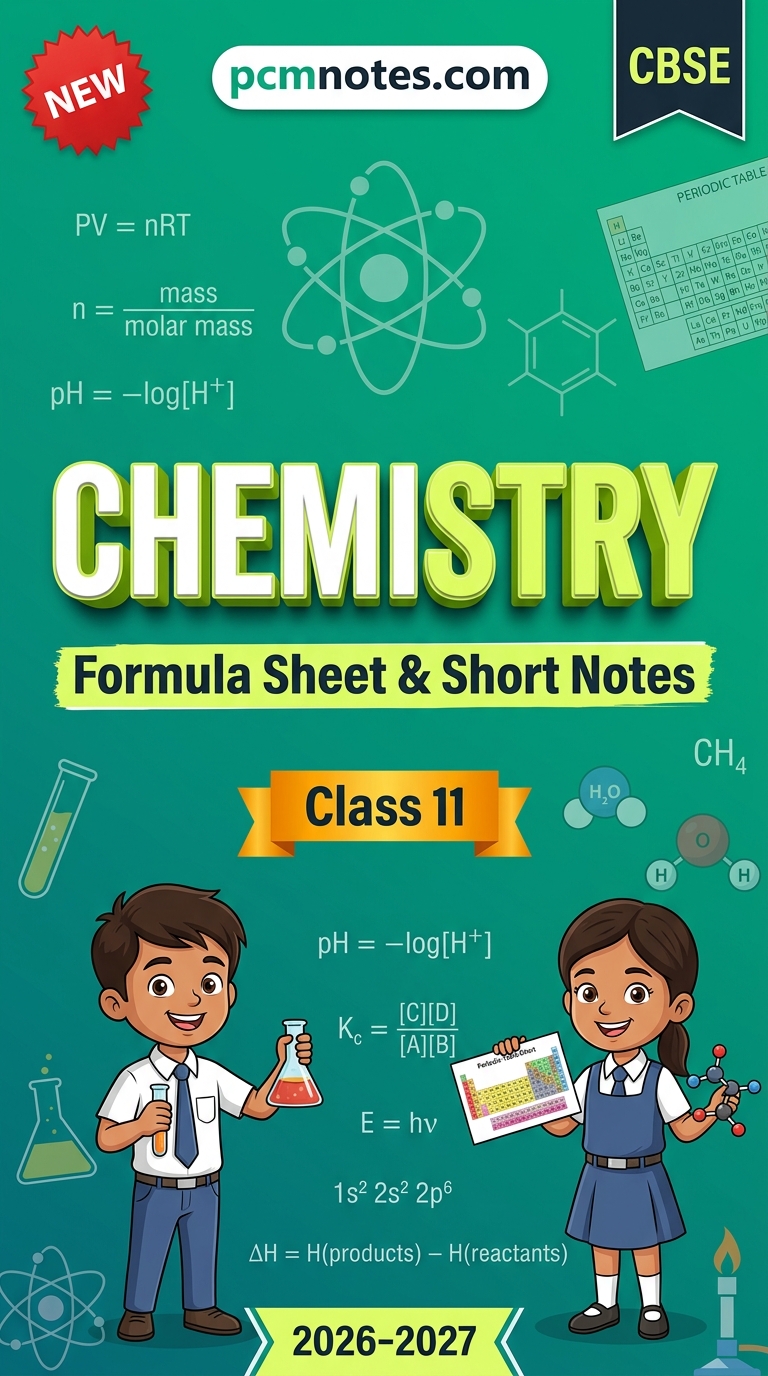 Class 11 Chemistry Complete Notes Bundle