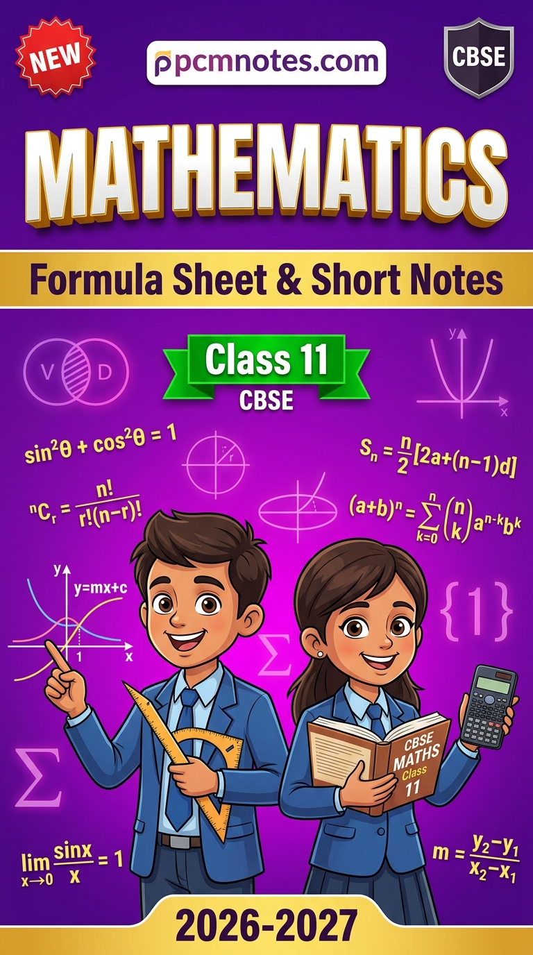 Class 11 Maths Complete Notes Bundle