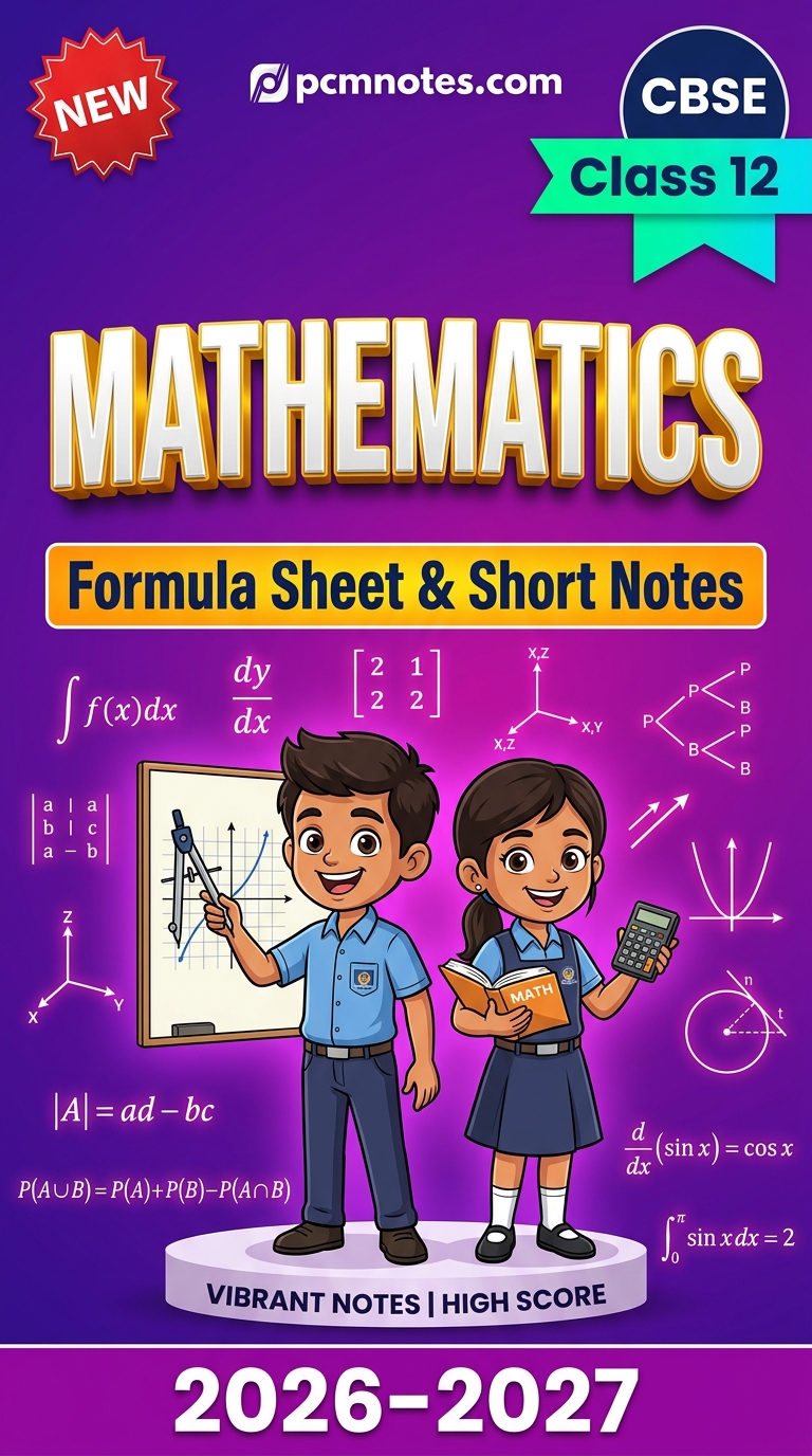 Class 12 Maths Complete Notes Bundle